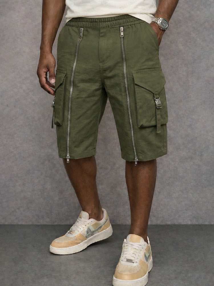 Franky -  Zipper Design Cargo Shorts