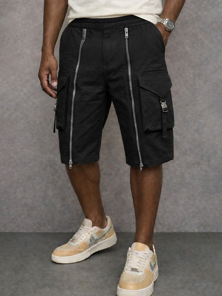 Franky -  Zipper Design Cargo Shorts