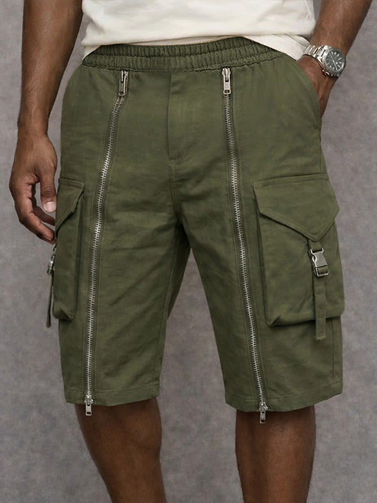 Franky -  Zipper Design Cargo Shorts