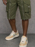 Franky -  Zipper Design Cargo Shorts