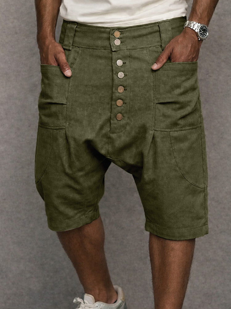 Mell - Casual Drop Crotch Shorts