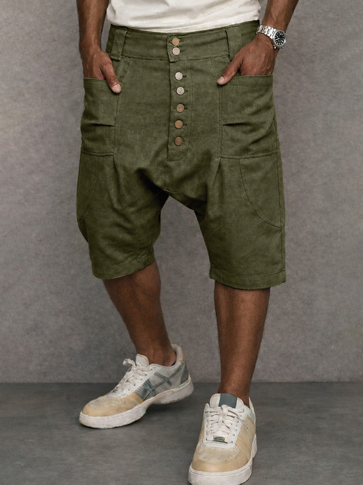 Mell - Casual Drop Crotch Shorts