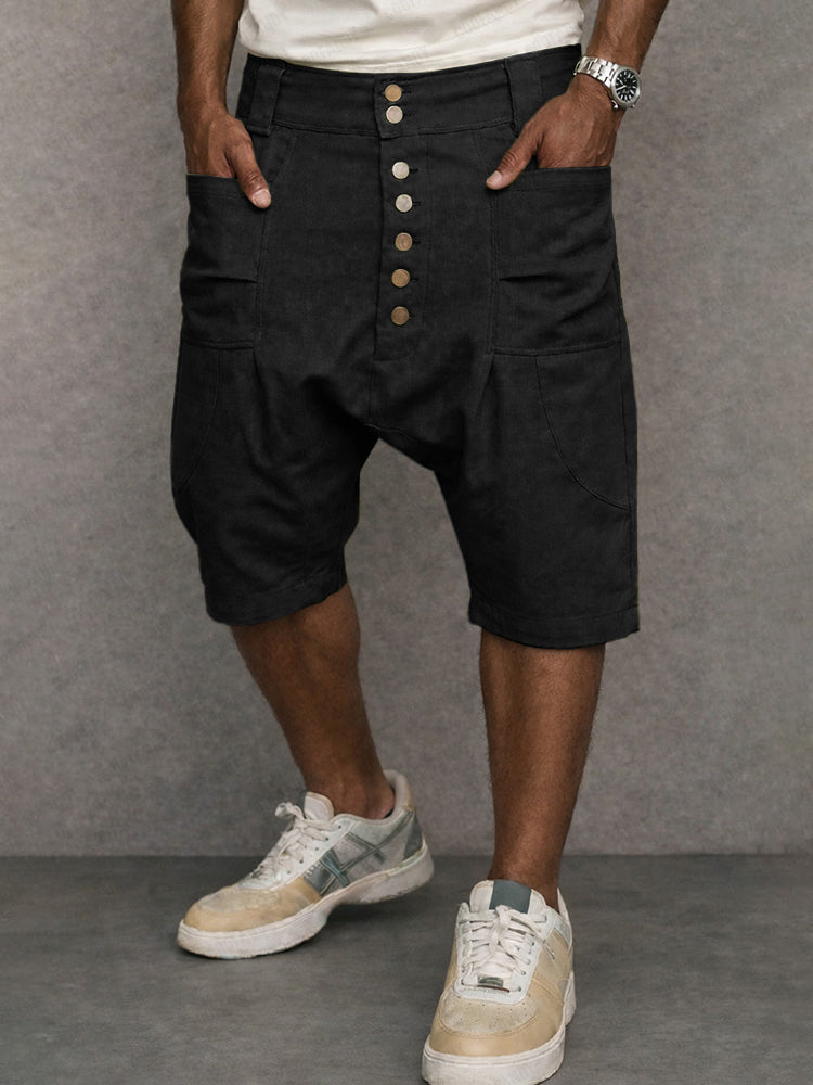 Mell - Casual Drop Crotch Shorts