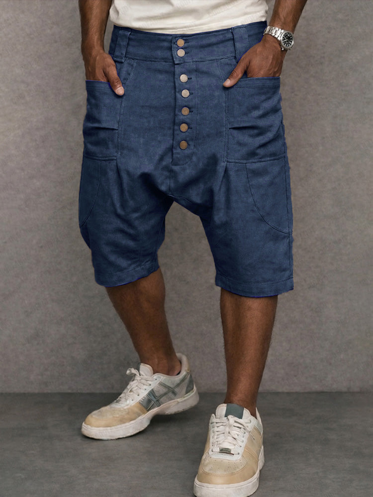 Mell - Casual Drop Crotch Shorts