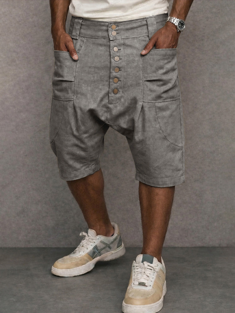 Mell - Casual Drop Crotch Shorts