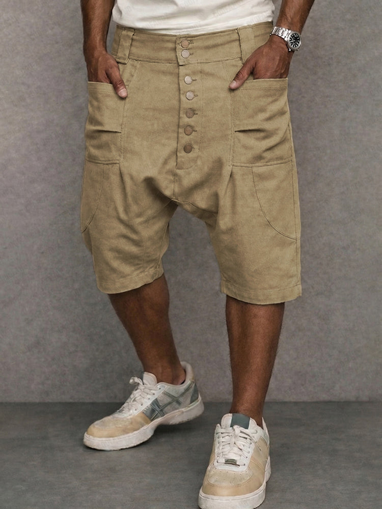 Mell - Casual Drop Crotch Shorts