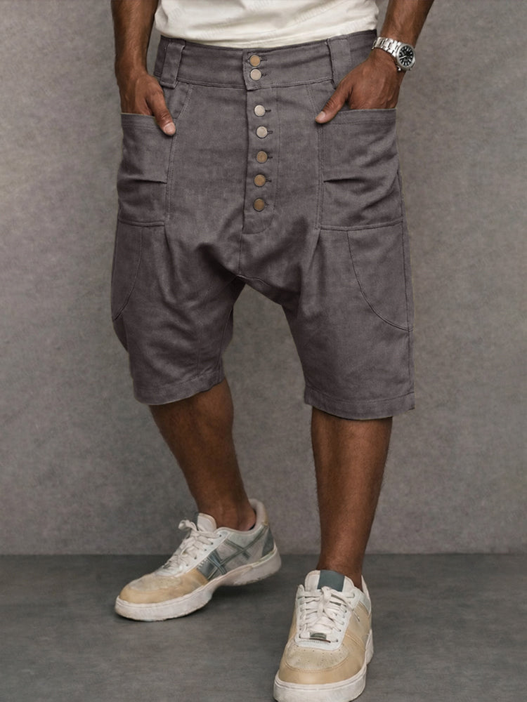 Mell - Casual Drop Crotch Shorts