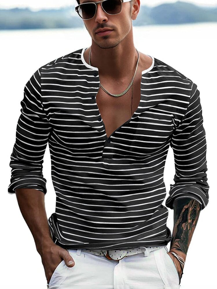Mike - Comfy Stripe Shirt