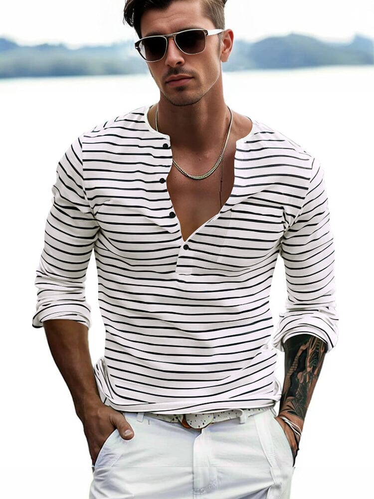 Mike - Comfy Stripe Shirt