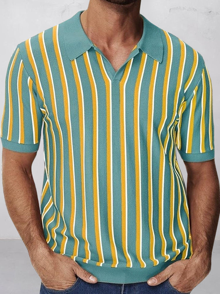 Lewis - Urban Casual Stripe Knit Top