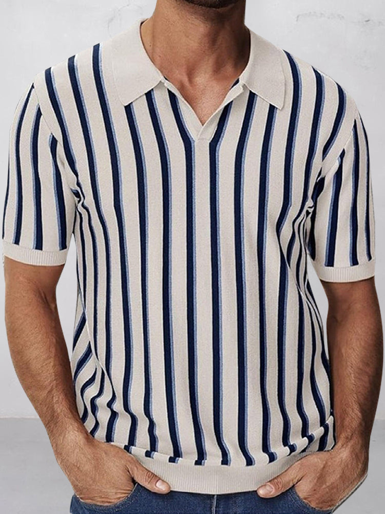 Lewis - Urban Casual Stripe Knit Top