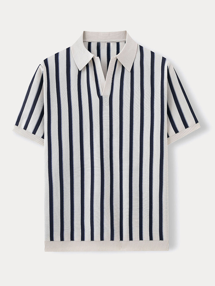 Lewis - Urban Casual Stripe Knit Top