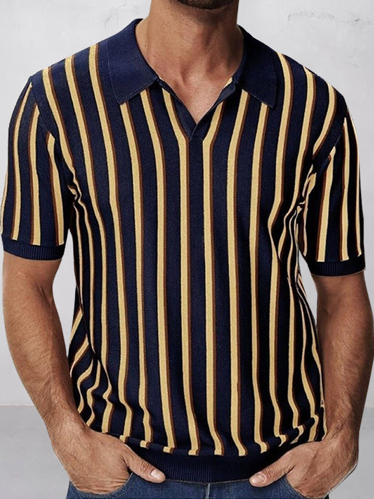 Lewis - Urban Casual Stripe Knit Top