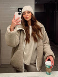 Sarah | Teddy Coat with Zipper