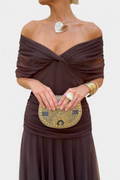 Alondra | Long Floral Dress with V-Neck