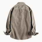 Gavin - Classic Brown Corduroy Long Sleeve Shirt