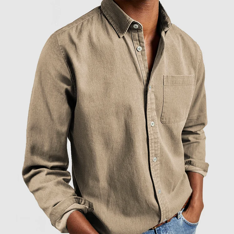 Kieran - Modern Soft-Touch Button-Up Shirt