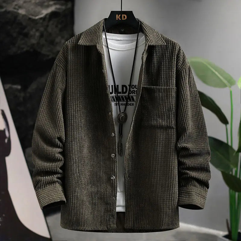 Collin - Classic Corduroy Button-Up Shirt