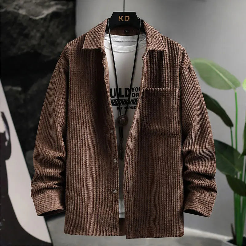 Collin - Classic Corduroy Button-Up Shirt