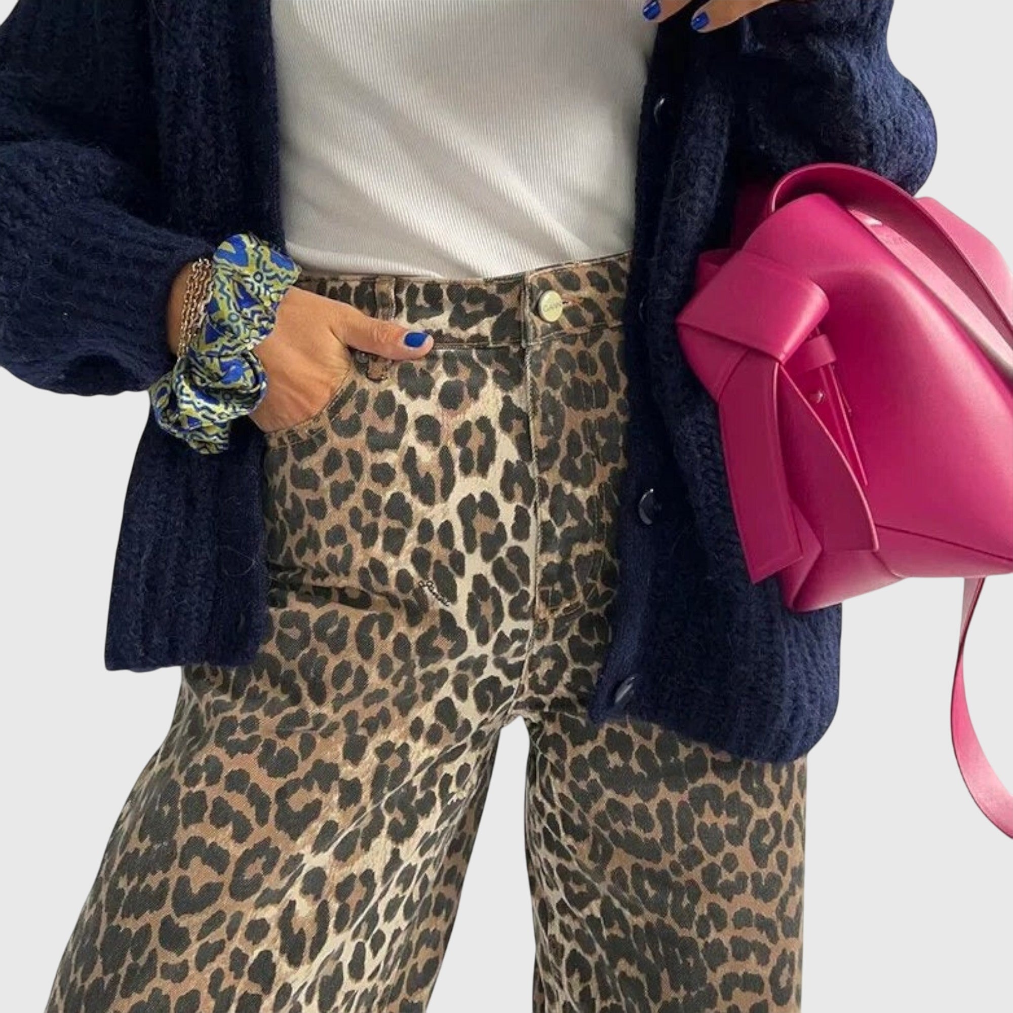Zaria | Leopard Print Vintage Jeans