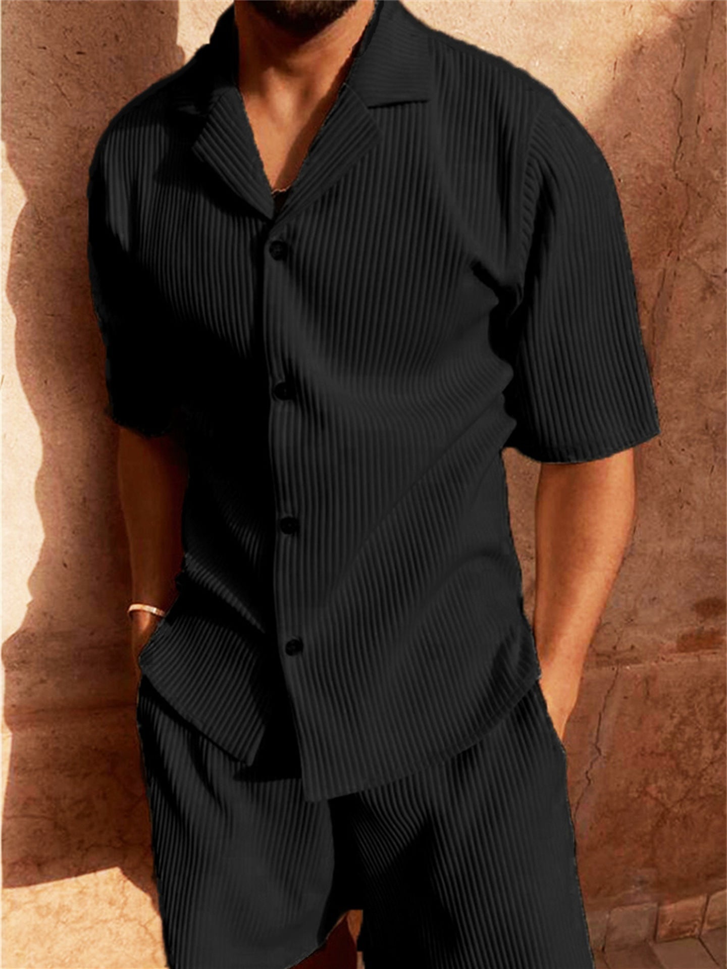 Richard - Breathable Summer Shirt & Shorts Set