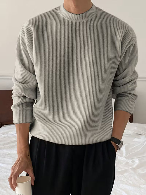 Callahan - Ribbed Knit Long Sleeve Sweater