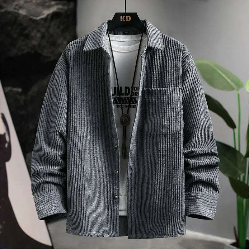Collin - Classic Corduroy Button-Up Shirt