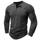 Gerald - Classic Long Sleeve Henley Shirt