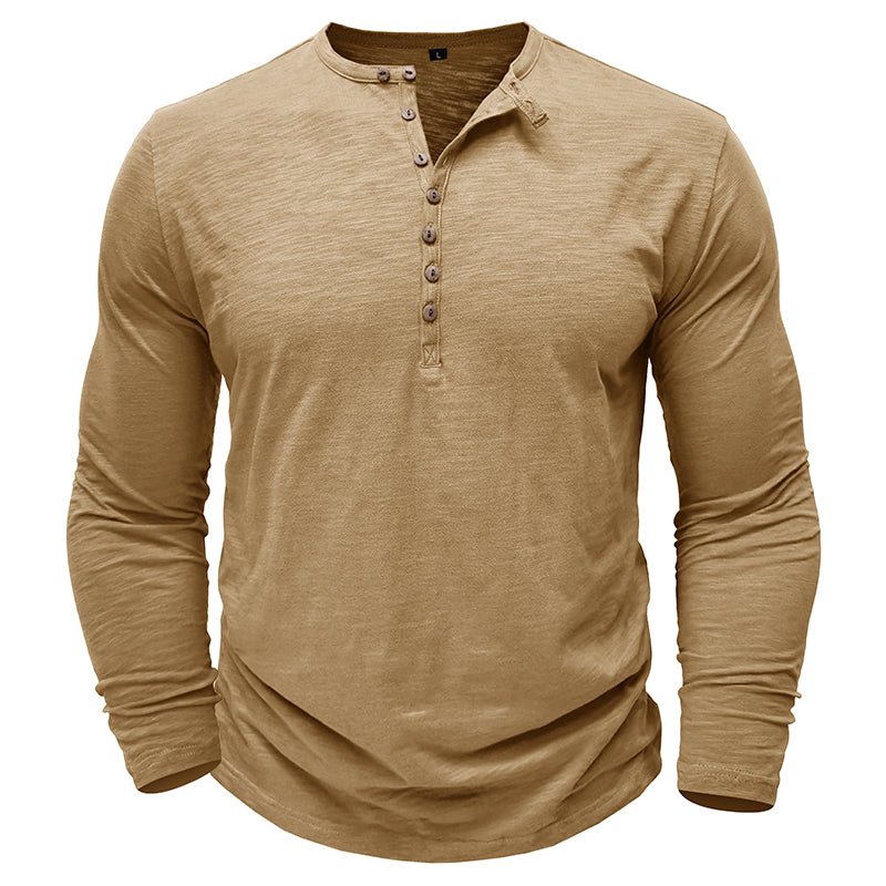 Gerald - Classic Long Sleeve Henley Shirt