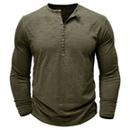 Gerald - Classic Long Sleeve Henley Shirt