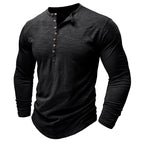 Gerald - Classic Long Sleeve Henley Shirt