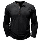 Gerald - Classic Long Sleeve Henley Shirt