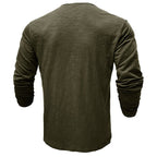 Gerald - Classic Long Sleeve Henley Shirt