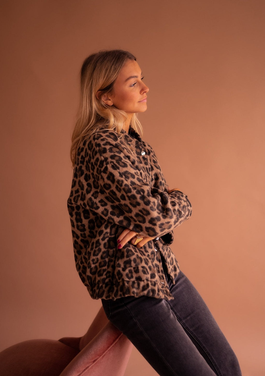 Harper | Trendy Women's Jacket with Leopard Print