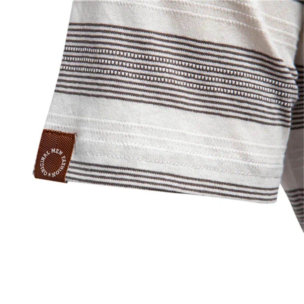 Warner -  Striped Short Sleeve Polo Shirt