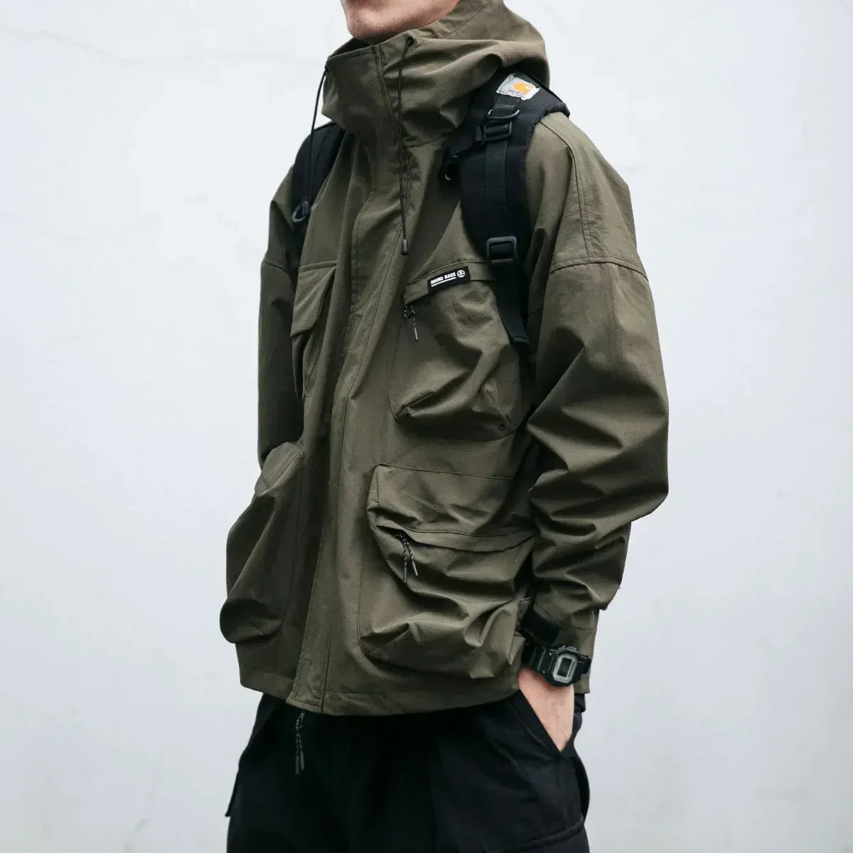Ward -  Multi-Pocket Hooded Windbreaker Jacket