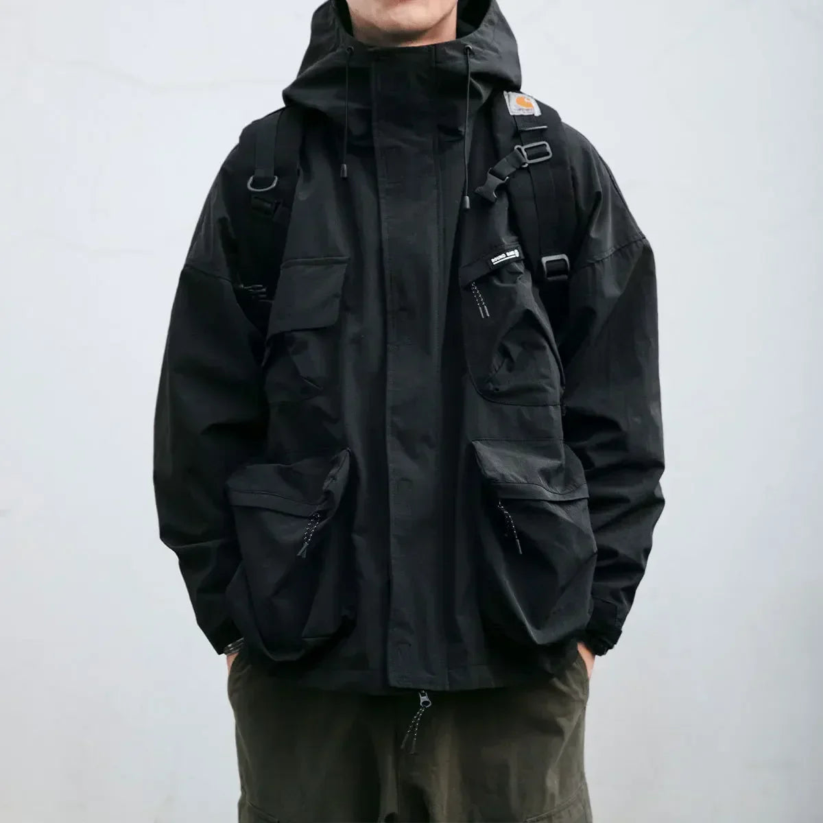 Ward -  Multi-Pocket Hooded Windbreaker Jacket