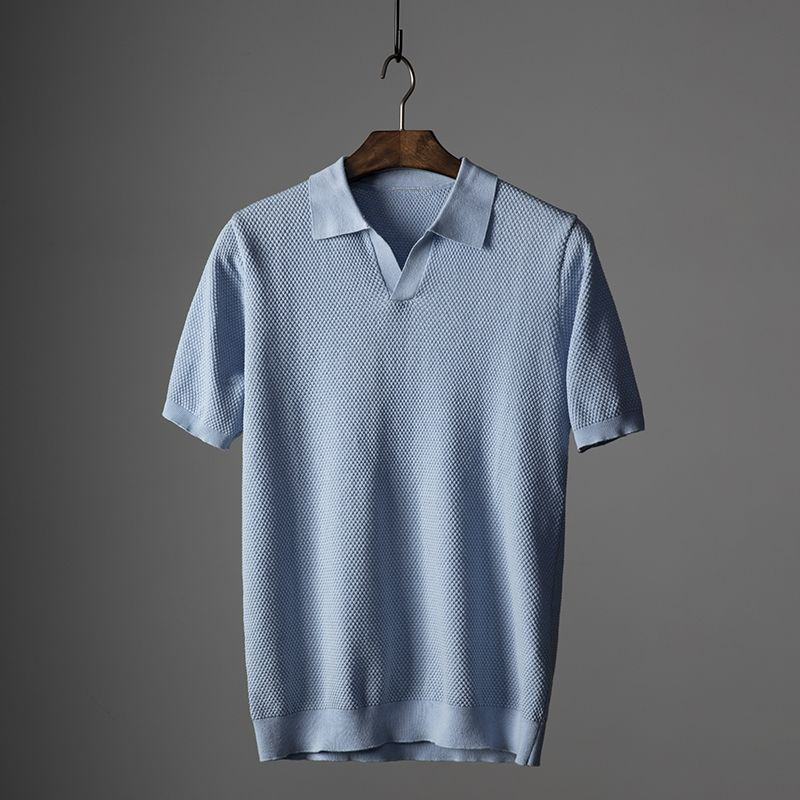 Russel - Lightweight Textured Polo Shirt