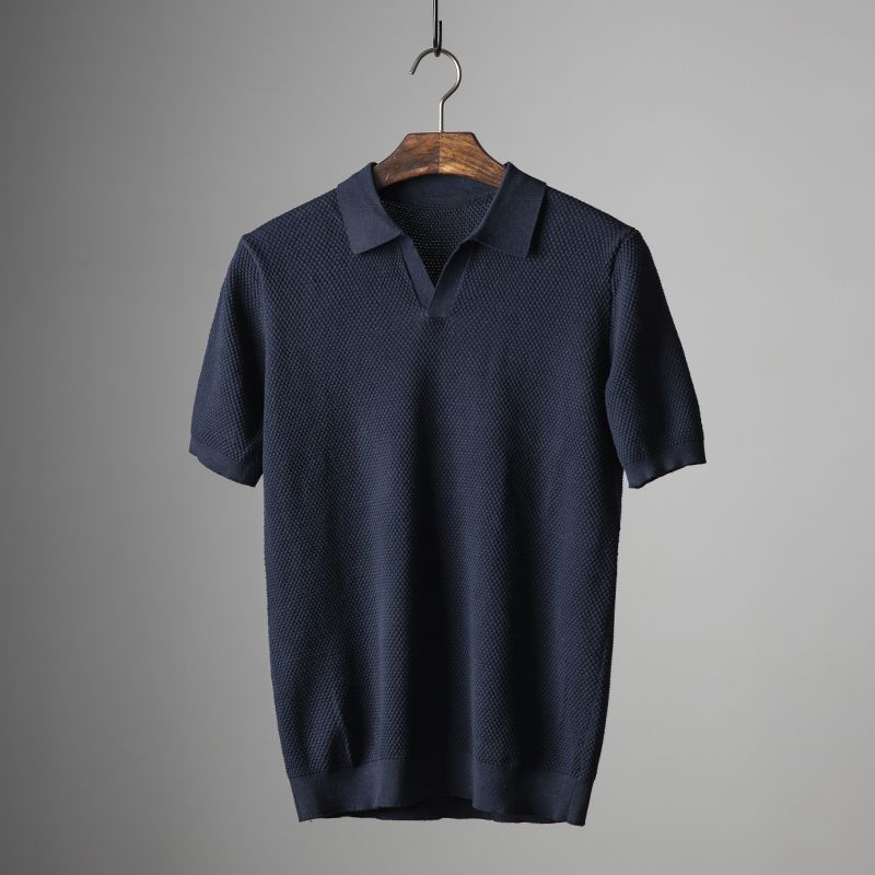 Russel - Lightweight Textured Polo Shirt