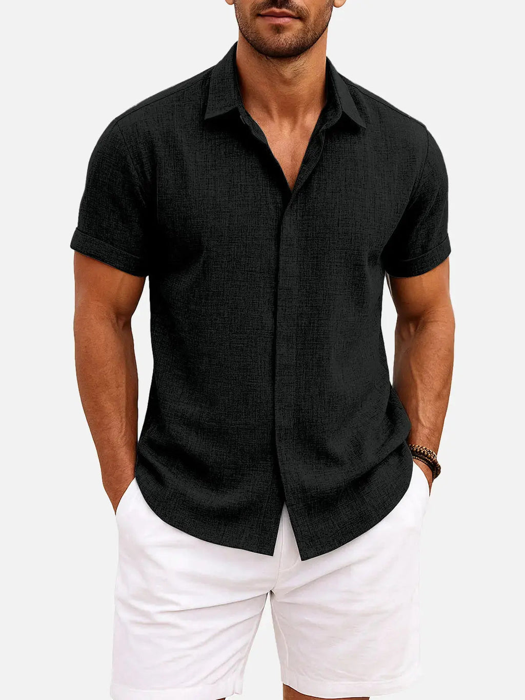 Walt -  Button-Down Short Sleeve Shirt