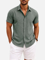 Walt -  Button-Down Short Sleeve Shirt