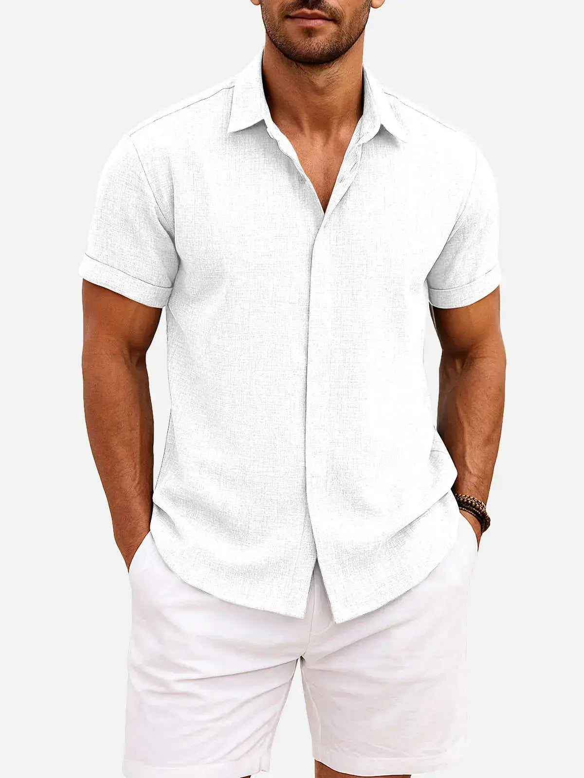 Walt -  Button-Down Short Sleeve Shirt