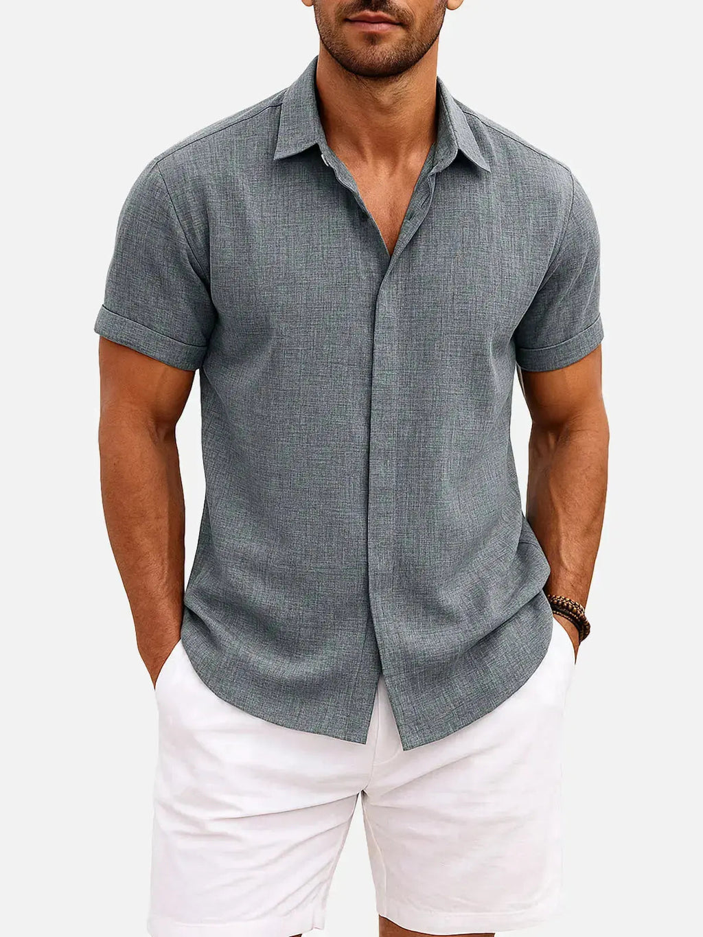 Walt -  Button-Down Short Sleeve Shirt