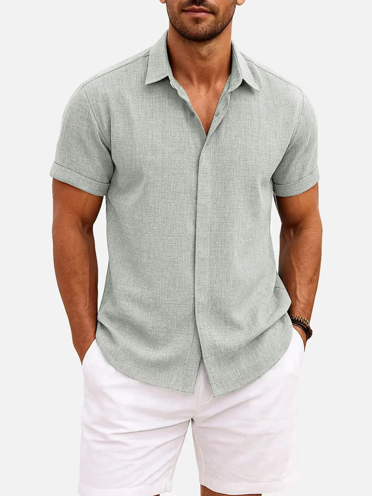 Walt -  Button-Down Short Sleeve Shirt