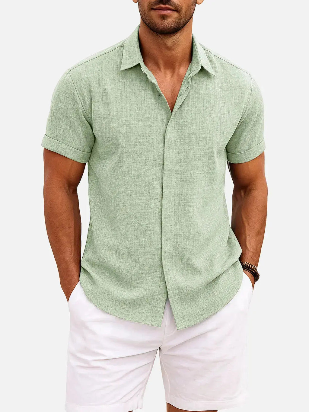 Walt -  Button-Down Short Sleeve Shirt