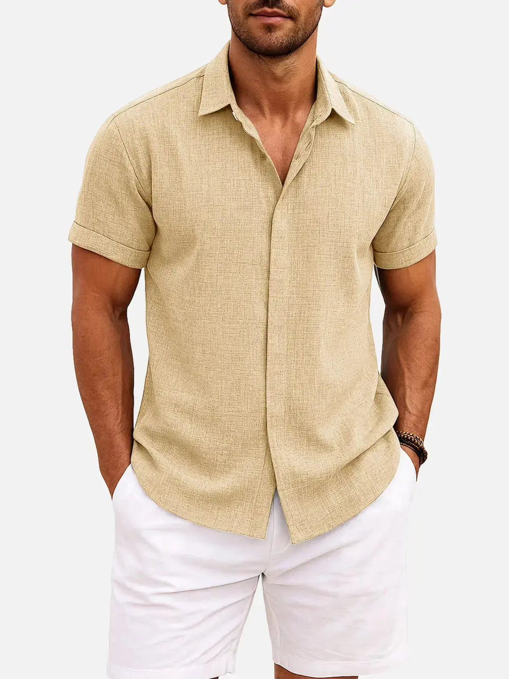 Walt -  Button-Down Short Sleeve Shirt