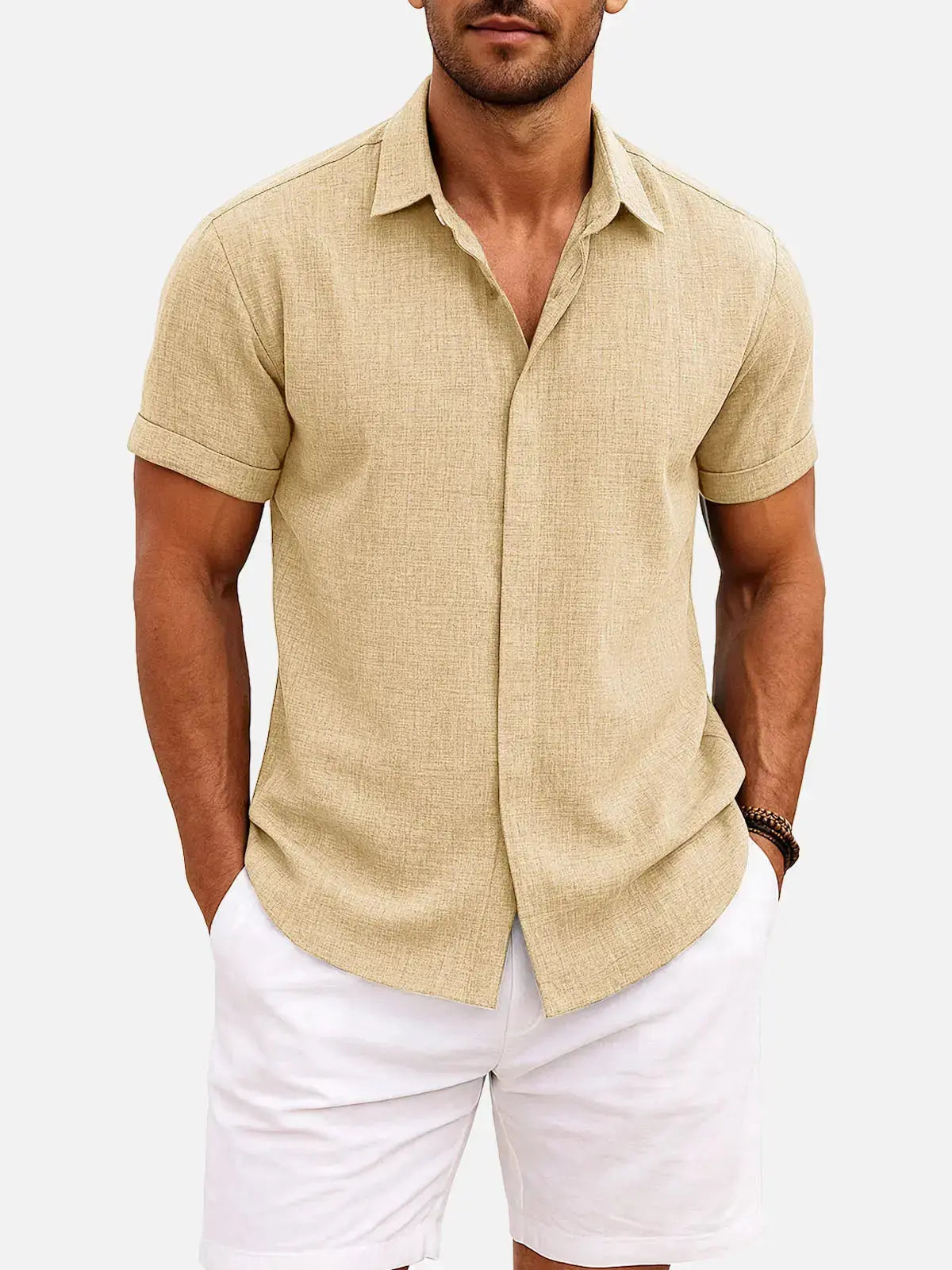 Walt -  Button-Down Short Sleeve Shirt