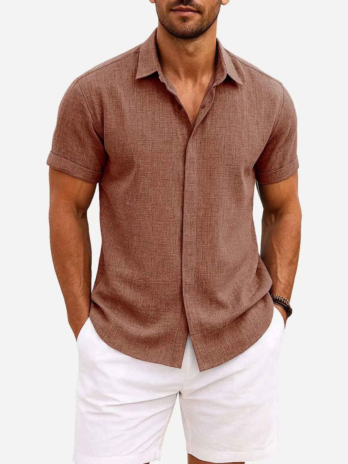 Walt -  Button-Down Short Sleeve Shirt