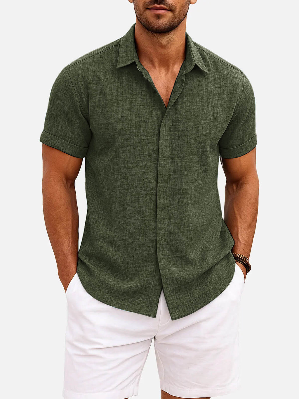 Walt -  Button-Down Short Sleeve Shirt