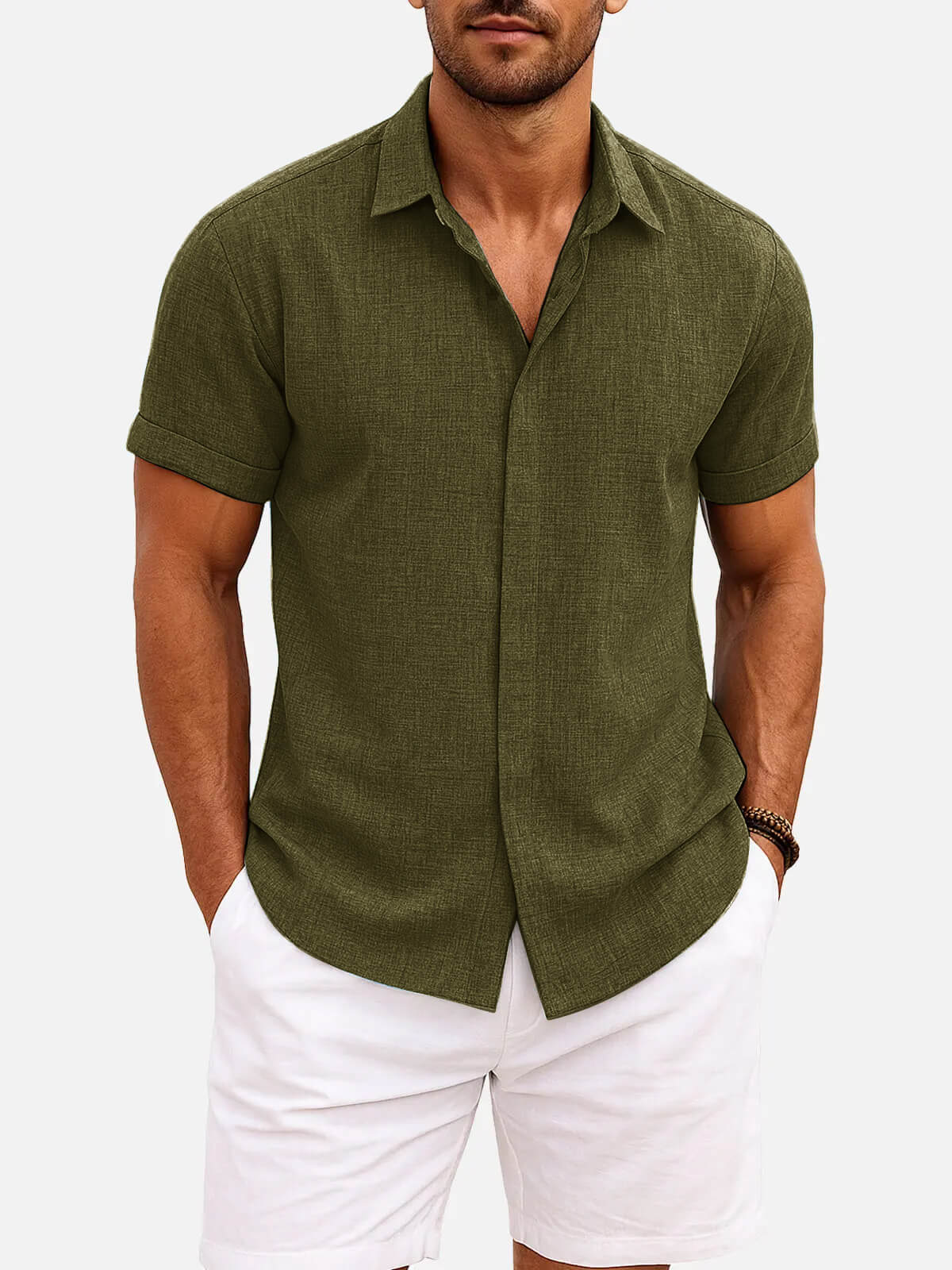 Walt -  Button-Down Short Sleeve Shirt